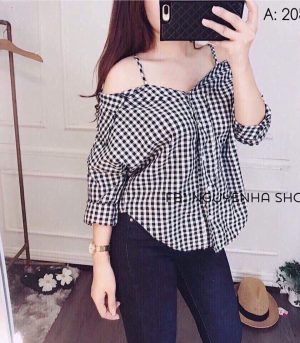 Áo kiểu trễ vai (Ao-06)