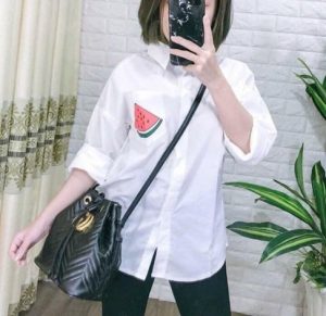 Áo sơ mi nữ, kate lụa (Ao SM-05)