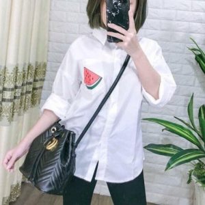 Áo sơ mi nữ, kate lụa (Ao SM-05)